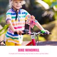 thumbnail image 2 of EeaseMX Niños Bicicleta Manillar Flor Molinillo Molino de viento Decoración para Bicicleta para niños Scooter (Polo largo rosa), 2 of 7