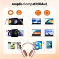 thumbnail image 5 of Auriculares inalámbricos. Cancelación activa del ruido, modo transparente, audio espacial, auriculares Bluetooth con cómodas almohadillas de proteína, 24 horas de autonomía para viajar/trabajar,Plata, 5 of 5