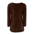thumbnail image 5 of Womens Furry Pullover Sweater 2026 Fall Winter Fashion Casual Long Sleeve Soft Loose Fit Fluffy Fuzzy Sweaters, 5 of 5