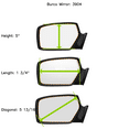 thumbnail image 4 of 99-06 Chevy Silverado Right Lower Convex Spot Mirror Glass of 2pc Telescoping, 4 of 7