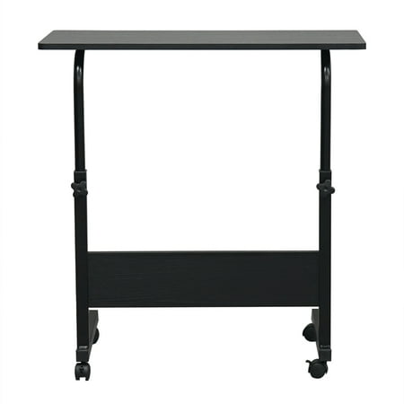 Laptop Desk Adjule Standing Computer Portable Table W Wheels Side For Sofa Bed Home Office Rolling Workstation