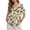 Colorful Butterfly, variant on Xoenoiee Hummingbird Flower Print Womens Cotton Linen Shirts Short Sleeve Crewneck Blouse Button Decor Casual Loose T Shirt Tunic Tops for Summer Spring, S