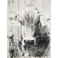thumbnail image 3 of Grey, Jace 15x18 Black Modern Framed Museum Art Print Titled - Vintage Cow, 3 of 5