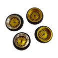 thumbnail image 3 of Freer RC Wheel Rim Tires Rc Tires for 4WD Crawler Rally Wltoys K969 K989 P929 1/28 Scale Buggy Hobby Yellow, 3 of 9
