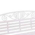 thumbnail image 4 of Banco de jardín de parque Yotijar Muebles de exterior Casa de muñecas Blanco, 4 of 9