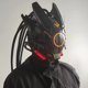 thumbnail image 2 of Isvgxsz Clearance LED Punk Mask for Men, Round Light with Braids Futuristic Techwear Helmet, Halloween Cosplay Fit Party Accessories, 2 of 3