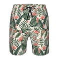 thumbnail image 3 of Cauagu Palm Trees and Tropical Print Men's Swim Trunks,Hawaiian Bathing Suit Swimsuits Beach Shorts with Pockets for Men Quick Dry Swimming Board Shorts-3X-Large, 3 of 6