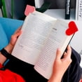 thumbnail image 7 of Giyblacko Back To School Supplies Sale Bookmarks Clip Book Heart-shaped Corner Page Protective Bookmark Cover Bookmark Leather Office & Stationery, 7 of 7