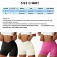 thumbnail image 2 of Women's V Cross Workout Shorts High Waisted with Scrunch Butt - Tummy Control Yoga Shorts for Women - Booty Lifting Gym Biker Shorts - Sexy Athletic Compression Spandex Shorts, 2 of 7