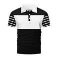 thumbnail image 4 of Fnooota Mens Polo Shirts with Collar, Pullover Athletic Casual Summer Short Sleeve Shirts Black Size XL, 4 of 4