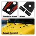 thumbnail image 5 of 2 Pcs Front Engine Hood Hinge Cover Trim Exterior Decoration for Jeep Wrangler JK 2-Door 4-Door 2007-2018 Black, 5 of 6
