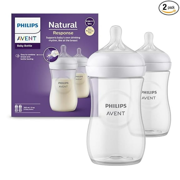 Philips Avent Natural Plastic Baby Feeding Bottle | No.1 Brand Recommended by Moms Worldwide