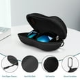 thumbnail image 3 of Fintie Sunglasses Case, Hard EVA Shell Shockproof Sport Glasses Case with Metal Carabiner Travel Zipper Eyeglasses Case, Black, 3 of 8