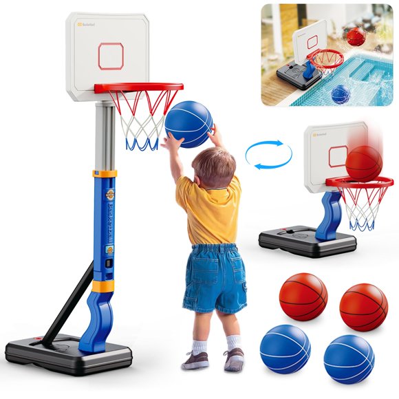Juego de juguetes ajustables para interiores y exteriores con forma de aro de baloncesto Dollox
