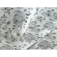 thumbnail image 3 of Ambesonne Floral Quilted Coverlet 2 Pcs, Achromatic Colors of Flowers, Twin Size, White Grey, 3 of 4