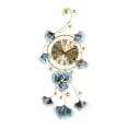 thumbnail image 1 of Reloj de pared creativo, luz artística, Metal de lujo, minimalista nórdico, atmósfera silenciosa, hoja de Ginkgo para tienda, cafetería, Hotel, sala 37cmx82cm Macarena Reloj de pared, 1 of 8
