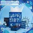 thumbnail image 5 of Hehanda 13" Birthday Gift Bag with Card and Tissue Paper for Men Birthday Party, Boy Kids Parties, Baby boy Birthday Gift Bags (1PCS Blue Happy Birthday), 5 of 6