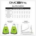 thumbnail image 2 of DMC Elite Max Fins for Bodyboarding and Swimming (Charcoal/Flouro, X-Large), 2 of 2