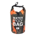 thumbnail image 2 of Almencla Petit Sac de Rangement Imperméable Robuste Garde l'Équipement Sec Sac à Bandoulière Léger PVC 2L pour Rafting Canoë Bateau Kayak Camping, Orange A-Orange, 2 of 6