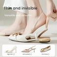 thumbnail image 3 of Wateresty Toe Topper Socks for Women - Invisible No-Show with Sling Back Strap for Comfort & Grip, Low-Cut Socks Ideal for Loafers and Heels, 3 of 7