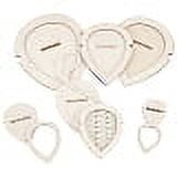 DIY 12Pcs Leaf Macrame Cutting Molds Wood Macrame Leaf Cutting Template Macrame Feather Wall Hanging Tool DIY