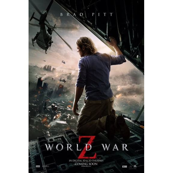 World War Z poster 12x16 Print on Metal Sign 12in x 16in #075363 Square Adults Best Posters