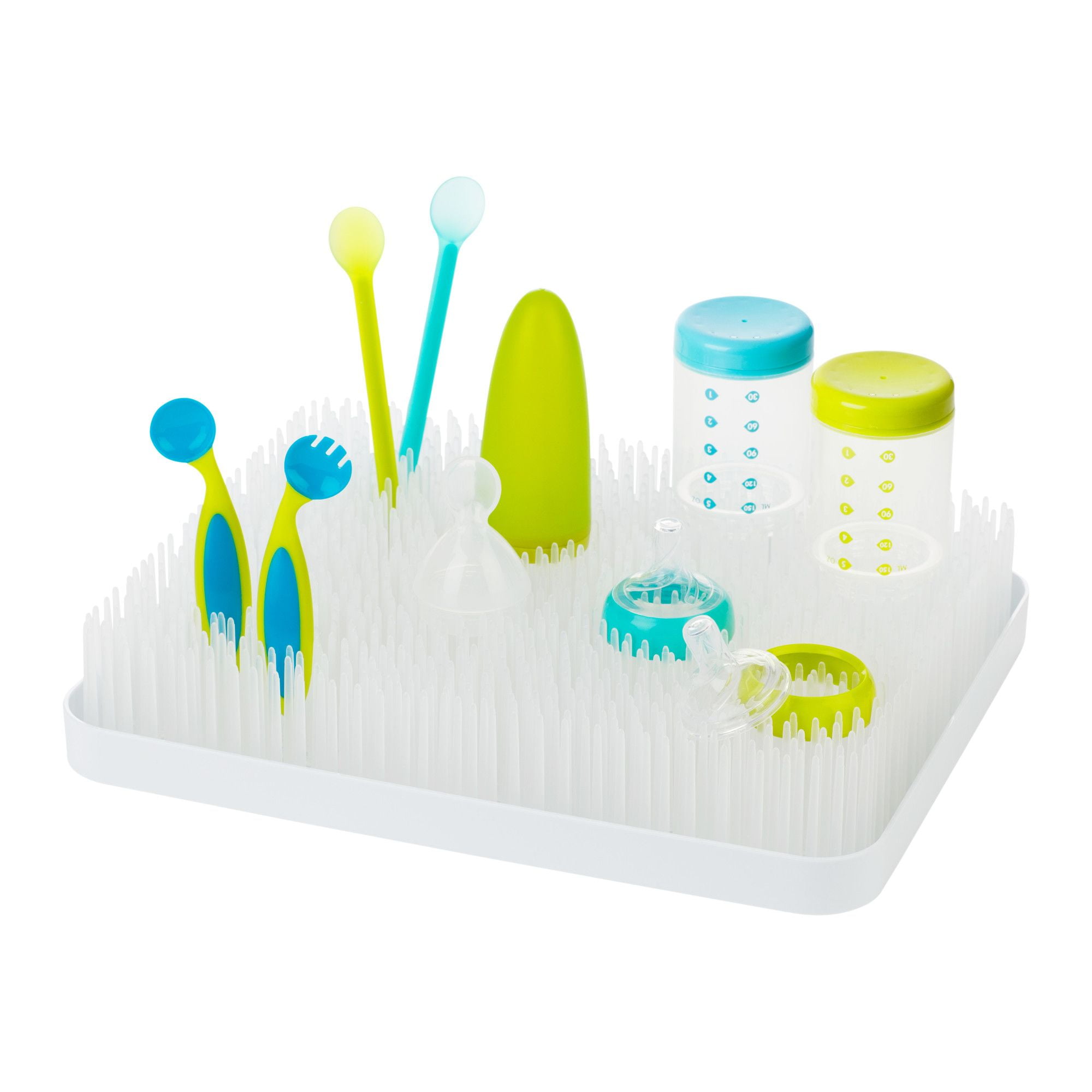 Boon Lawn Countertop Infant Accessory Dryer Low Profile Easy To Clean Baby Bottle Drying Rack White Walmart