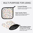 thumbnail image 3 of Yayeee Oven Mitts and Pot Holder Set of 4 Heat Resistant Kitchen Gloves Baking Hot Pad, Beige Stars, 3 of 5