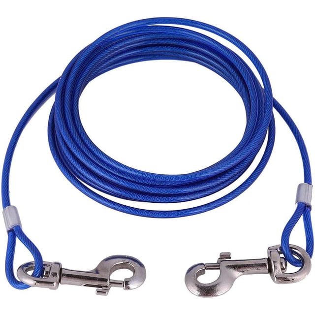 Câble d'Attache avec Fil en Acier Inoxydable Durable, Usage Mains Libres pour une Commodité Améliorée, Revêtement PVC Sans Couture pour Résistance à la Rouille et Entretien Facile, Idéal pour le Camping