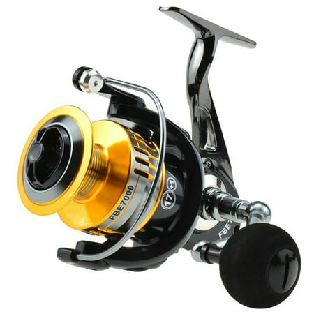 SPRING PARK Metal Spinning Reel Lightweight Smooth Reel 17BB Conventional Reel for Freshwater Saltwater Fishing Right or Left Handed Interchangeable Spinning Fishing Reel