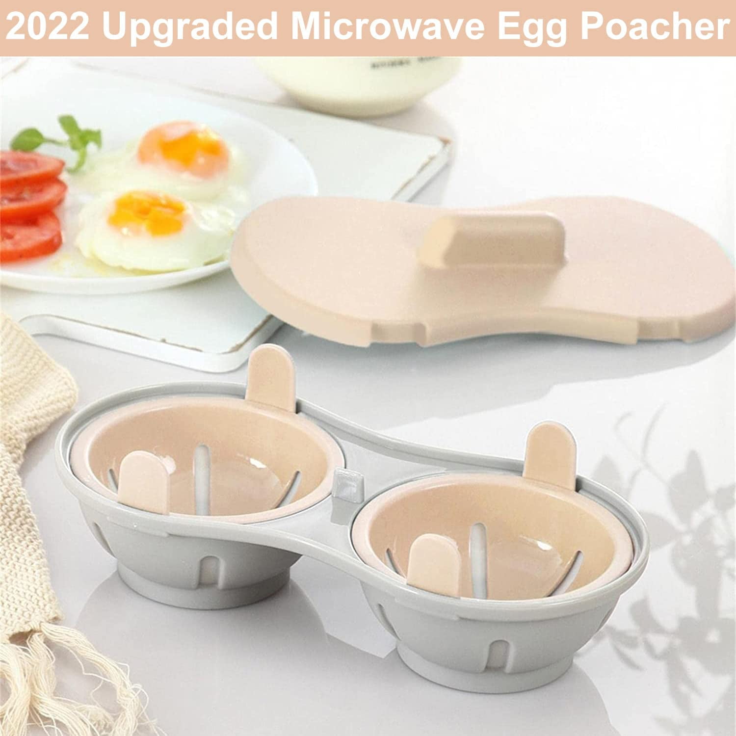Egg Poacher Microwavable, Egg Steam With Measure Cup Dishwashable, Egg  Maker Poached Egg Steamer Kitchen Gadget - Temu