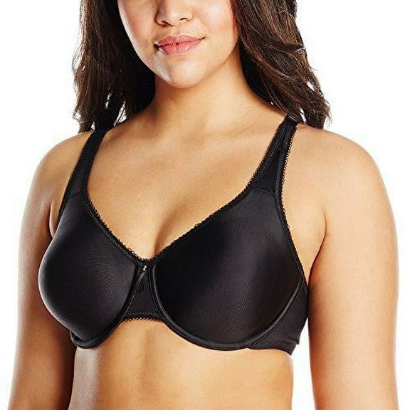 855192 Wacoal Women's Basic Beauty Unlined Underwire Full Coverage Bra, Black