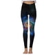 thumbnail image 5 of TaTaai Starry Sky Print Stretchy Elastic Fashion Women High Waisted Yoga Pants Non-see-through Breathable Gym Workout Casual Daily Leggings Gift, 5 of 5