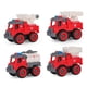 thumbnail image 2 of Juego de juguetes para camión de bomberos, modelo de camión de bomberos de 4 piezas, modelo de camión de bomberos, modelo de coche de bomberos, diseño a prueba de futuro, 2 of 8