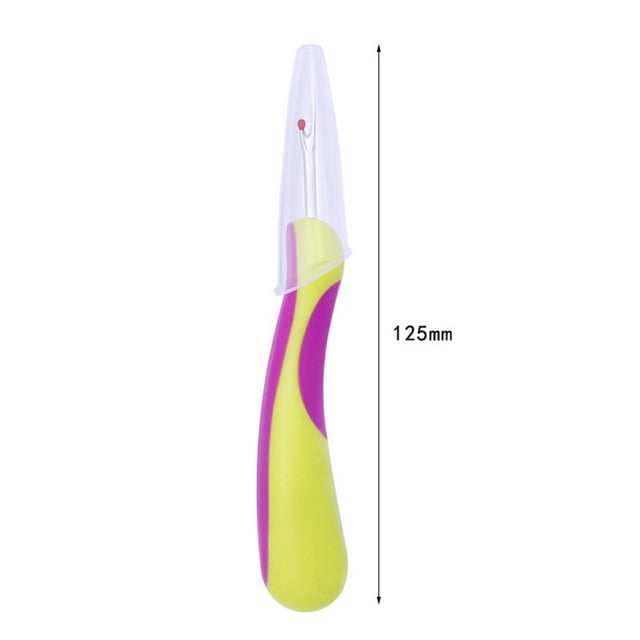 BUYISI Convenient And Comfortable Grip Ergonomic Design Seam Ripper Cross Stitch Sewing Thread Remover Needlework Tool Yellow And Purple