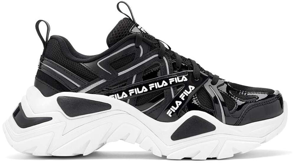 Womens Fila Electrove 2 Shoe Size: Black - Black - White Fashion Sneakers - Walmart.com