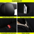 thumbnail image 5 of AOMSAZTO Car Seat Covers Full Set, Leather Seat Covers for Cars, Car Seat Protector Waterproof Breathable, Universal Automotive Seat Covers,Fit for Most SUV Pick-up Truck(Black,2 Row 5 Seats), 5 of 5