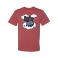 thumbnail image 2 of Wild Bobby, Cute Geek Smart Kitten Cat Wearing Glasses, Animal Lover, Men Graphic Tees, Vintage Heather Red, 2XL, 2 of 3
