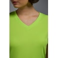 thumbnail image 5 of Expert Brand USA-Made Women's Oxymesh™ Athletic V Neck T-Shirt, Key Lime Green, 3XL, 5 of 6