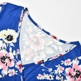 thumbnail image 4 of DPTALR Robe d'Été Vintage à Imprimé Floral pour Femmes Enceintes, Longueur Complète, Manches Courtes, Col en V, 4 of 5