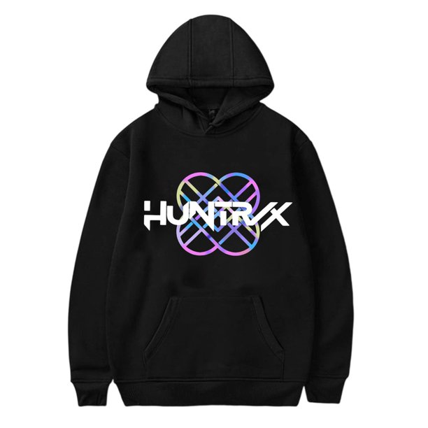 Pop cazadora para niña Demo-n Hunters Fashion Hooded Sweatshirt Streetwear Soft Comfortable Long Sleeve Hoodie for Daily Wear Spring Fall Winter (Black)