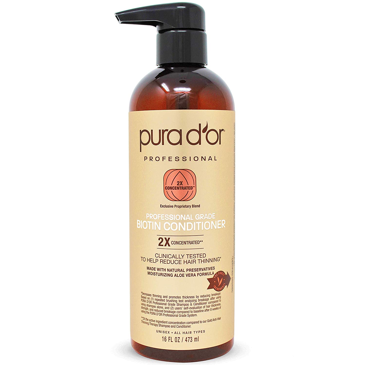 PURA D'OR Professional Grade Conditioner Ultra Moisturizing 2X