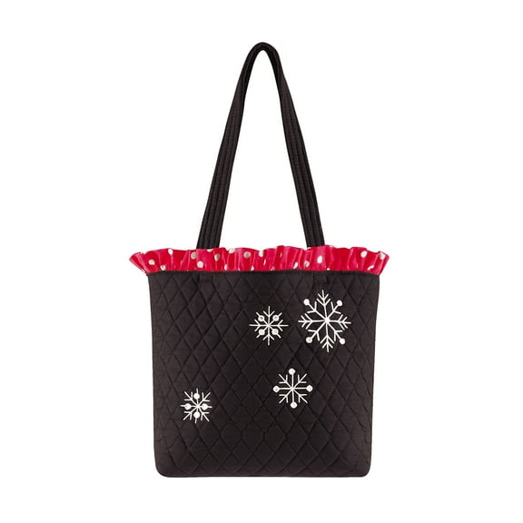 Snowflake Ruffle Tote