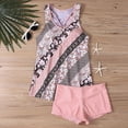 thumbnail image 3 of Women's Plus Size Bikini Set Printed Sling Two Piece Sexy Swimsuit for Beach Vacation Summer,Pink,2XL, 3 of 5