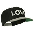 thumbnail image 5 of Love Embroidered Snapback Cap - Black Silver OSFM, 5 of 5