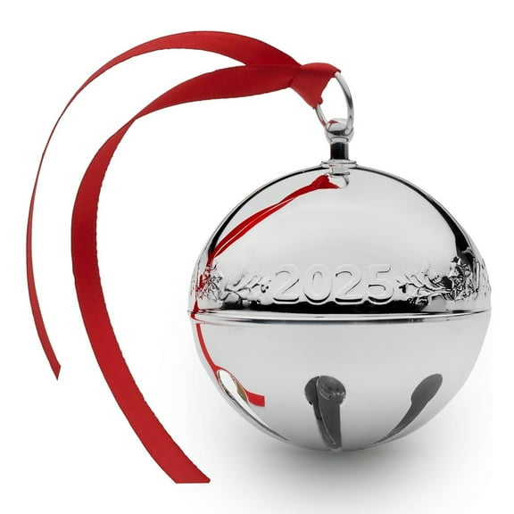 Wallace Annual Silver Plated 2025 Sleigh Bell Ornament 55th. Anniversary Edition