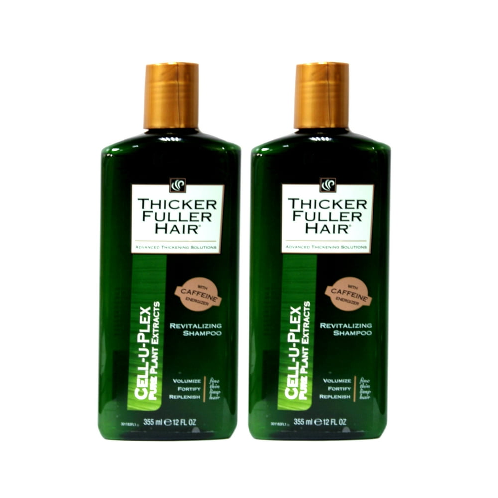 2 Pack Thicker Fuller Hair Revitalizing Shampoo 12 oz Each Walmart