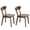 Walnut, variant on S-HOME 100% Natural Solid Wood Dining Chairs Set of 2, Mid Century Modern Design with Adjustable Foot Pads for Kitchen and Dining Room Use, Wood