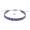 thumbnail image 5 of (Azul-blanco)Pulsera tobillera para hombre y mujer - boho hippie - complementos de playa y festival - hecha a mano - 100% algodón ecológico, impermeable y ajustable, 5 of 5