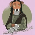 thumbnail image 3 of CafePress - Mona Lisa Dog T Shirt - Women's Nightshirt, 3 of 4